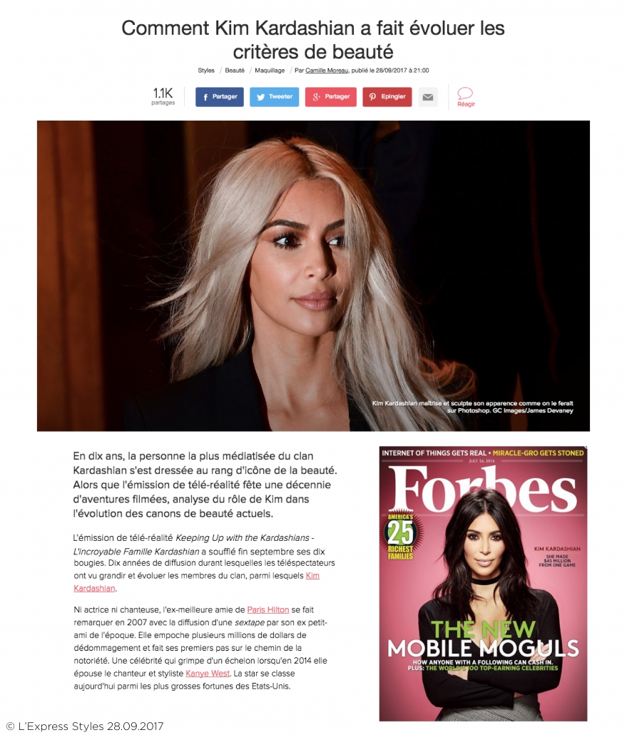 PAGES BLOG-L'EXPRESS STYLES Kim Kardashian